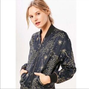 Silence + Noise Livia Celestial Bomber Jacket
